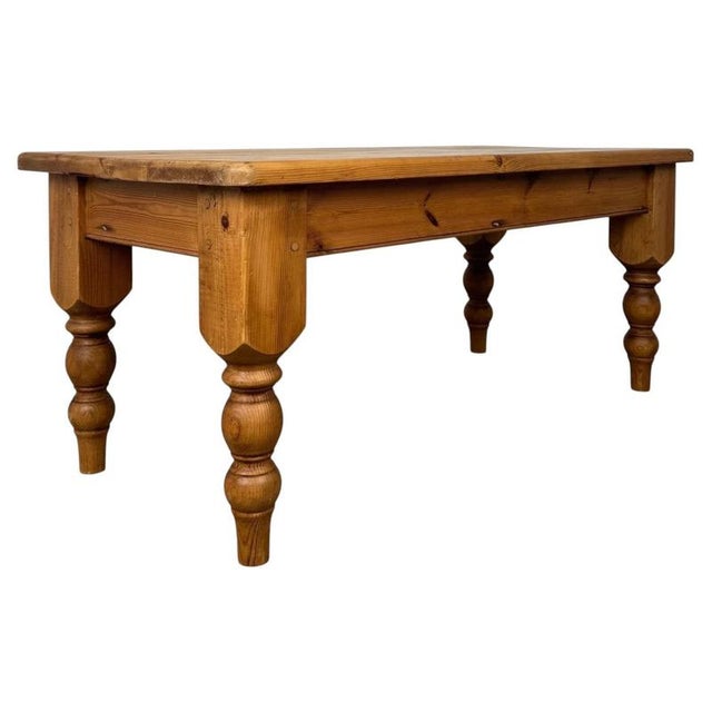 20th Century Pine Farmhouse Coffee Table For Sale - Image 6 of 9