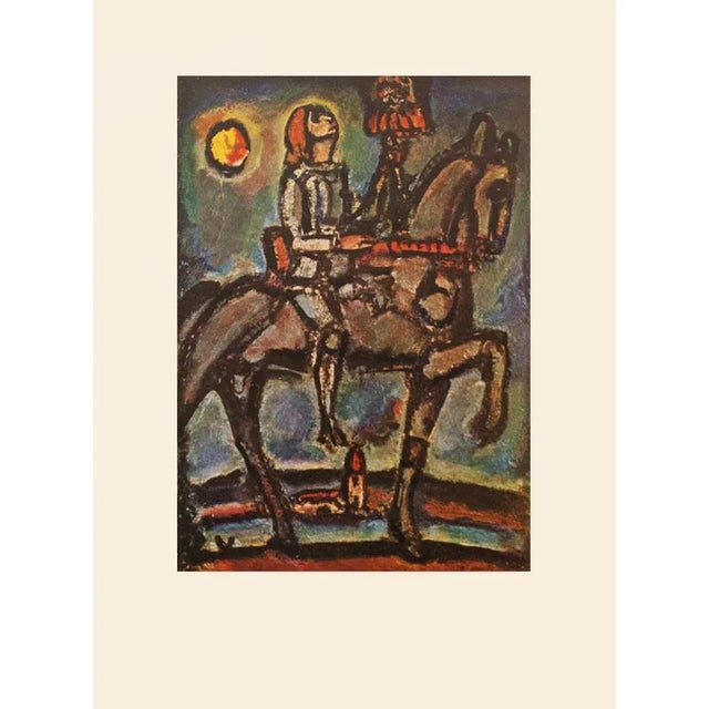 1947 After Georges Rouault "Joan of Arc", First Edition Period Parisian Lithograph For Sale In Dallas - Image 6 of 8