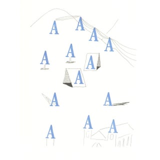 1991 'A' From 'Hockney's Alphabet' by David Hockney For Sale
