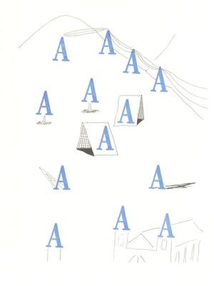1991 'A' From 'Hockney's Alphabet' by David Hockney