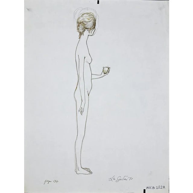 Standing Girl is an original Contemporary artwork realized in 1970 by the italian artist Leo Guida. Hand-signed and dated...