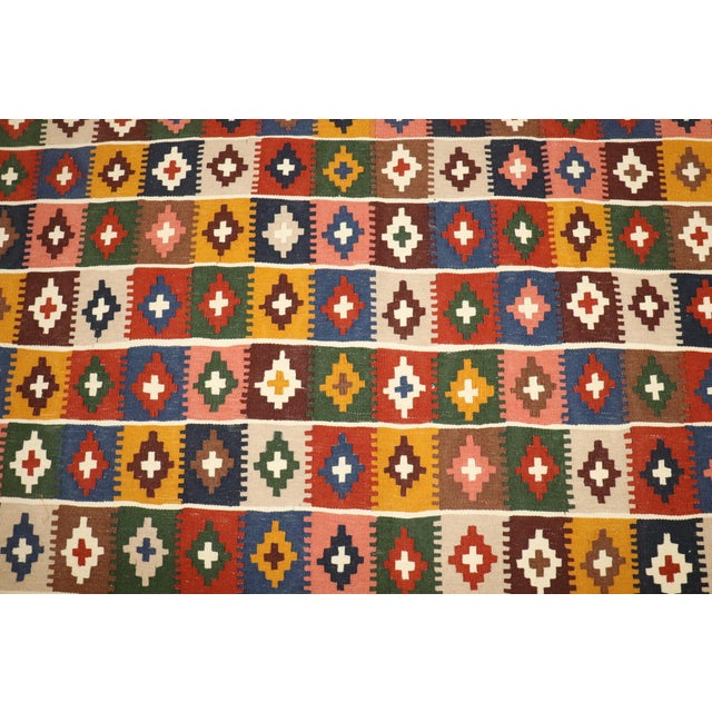 Vintage Zabihi Collection Persian Qaushgai Kilim - 5' x 9'5" For Sale - Image 9 of 9