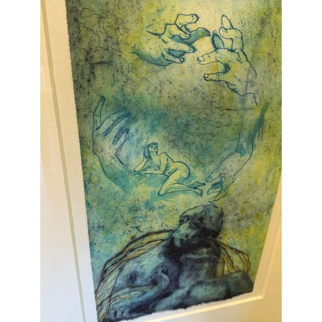 Abstract Expressionism 90’s Quebec Artist, Richard Durand, Signed Original Intaglio & Collagraphy Art. For Sale - Image 3 of 6