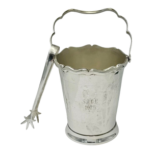 Vintage Sankaty Head Golf Club Nantucket 1975 Ice Bucket & Tongs