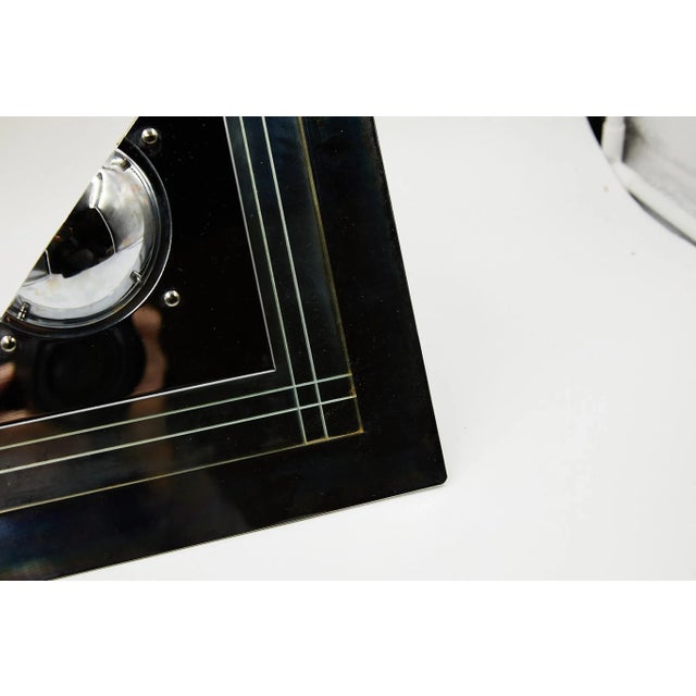 Mid-Century Modern Pair of Wall Lights of Glass and Chrome by German Designer Franz Hustadt for Hustadt Leuchten For Sale - Image 3 of 11