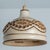 Stunning round hanging lamp with an bowl-like shape, made with rich brown colored beige ceramics, manufactured in the...