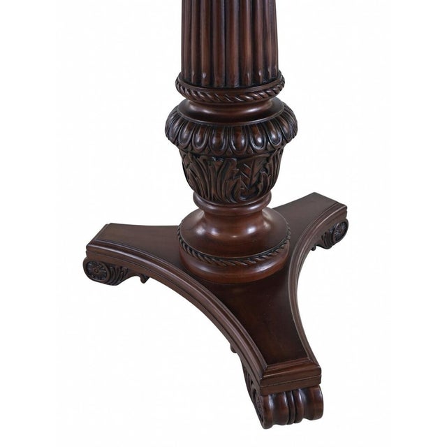 Queen Anne Gorgeous Two Pedestal Dinning Table With Two Extensions 104x44. Seats Up to 10. For Sale - Image 4 of 4