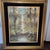 1970s R. Amutris Mid Century Modern Original Oil Painting Artist Signed River Forest Trees For Sale - Image 6 of 18