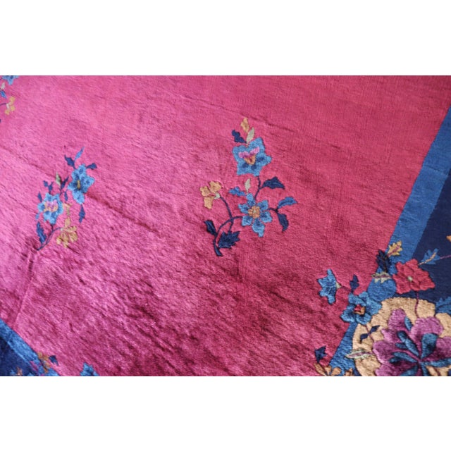 Antique Art Deco Chinese Rug 8'11" X 1'7" For Sale - Image 10 of 13