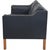 2212 Two-Seater Sofa in Black Leather by Børge Mogensen, 1980s For Sale - Image 15 of 18