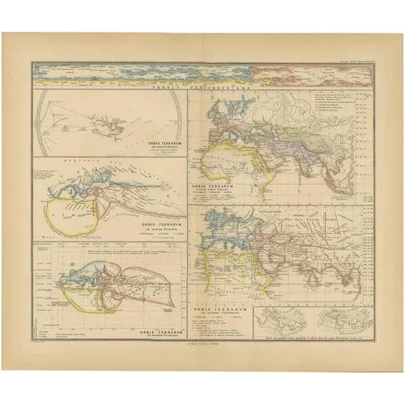 Maps of the Ancient World on One Sheet, 1880 For Sale - Image 9 of 9