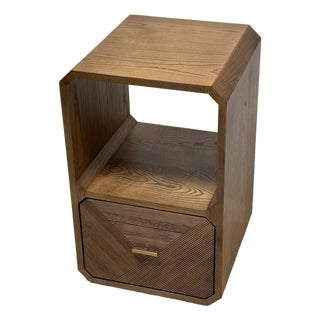 Four Hands Caspian End Table, Natural Ash Wood For Sale