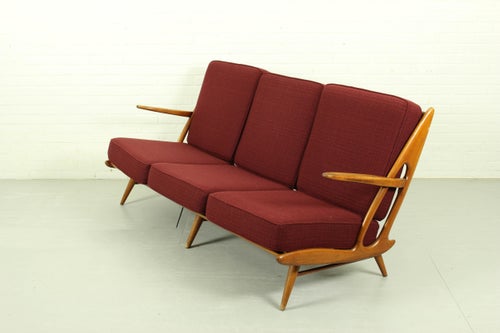 Vintage Sofa and Lounge Chairs, 1960s, Set of 3 Lounge Chairs