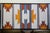 Late 20th Century Late 20th Century Native Pecos Southwestern Navajo Geometric Textile Tribal Rug Oil Painting 42" For Sale - Image 5 of 12