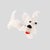 Gold Vintage White Murano Glass Scottish Terrier Dog Figurine from Barovier & Toso, 1930s For Sale - Image 8 of 11
