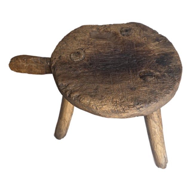 Rustic Mexican Milking Stool For Sale