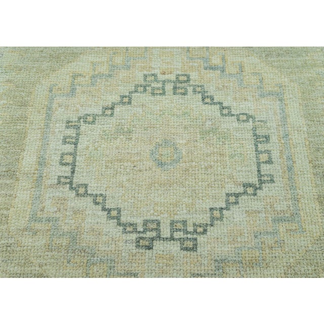 Turkish Turkish Oushak Rug 2'10" x 10'5" #19270 For Sale - Image 3 of 8