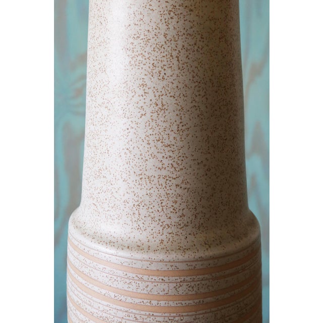 1960s Gordon and Jane Martz M145 Tall Lamp for Marshall Studios Light Gray Brown Specks 46" For Sale - Image 6 of 12