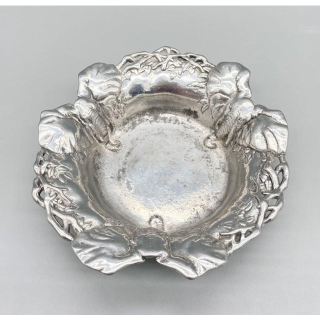 Arthur Court 1990s Arthur Court Elephant Champagne Coaster – Safari / Country Lodge For Sale - Image 4 of 11