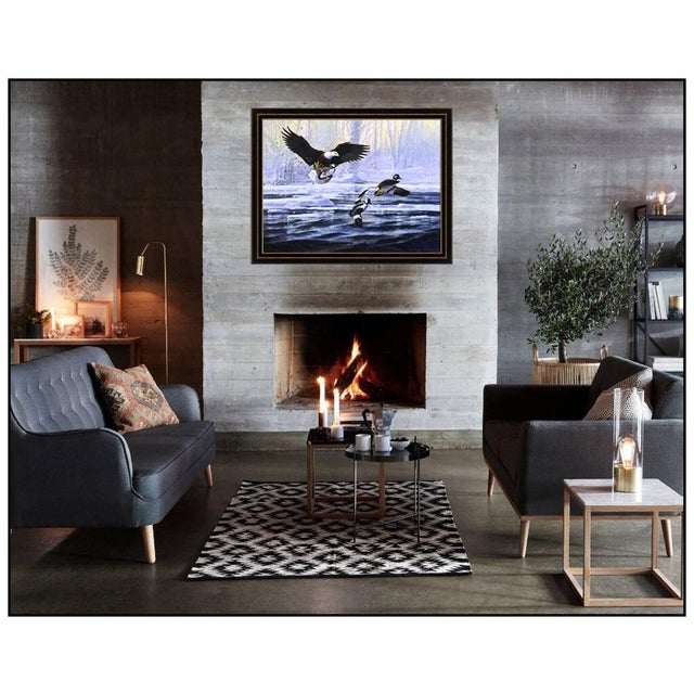 Message us to inquire about custom framing options! (Included for free with every purchase) The artwork here, "Clutching...