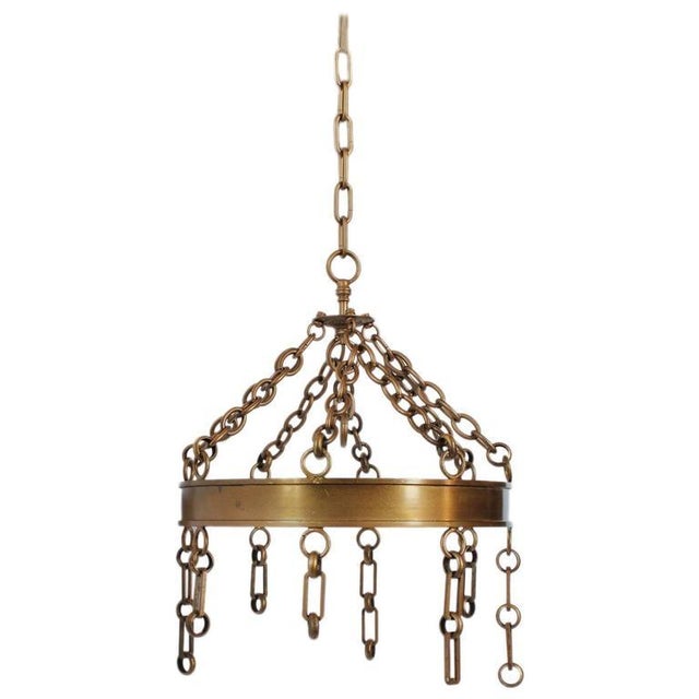 Antique Brass Pot Rack Chairish