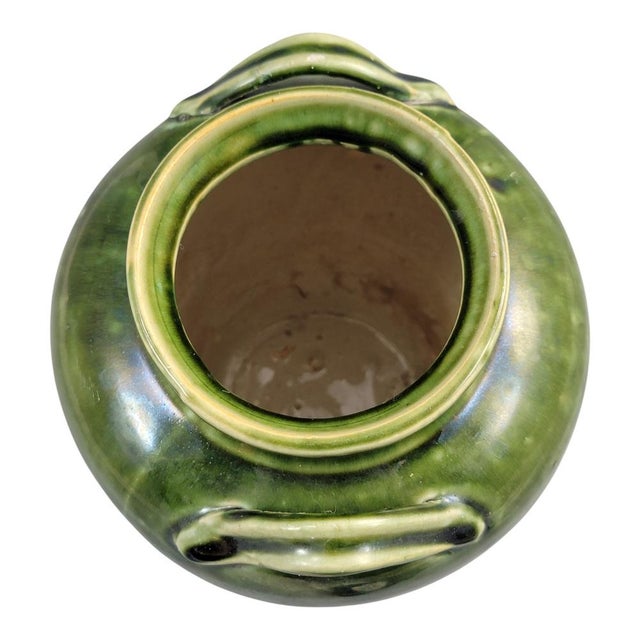 Green Southern French Handmade Green Glazed Terracotta Confit Jar, 1870-1890 For Sale - Image 8 of 12