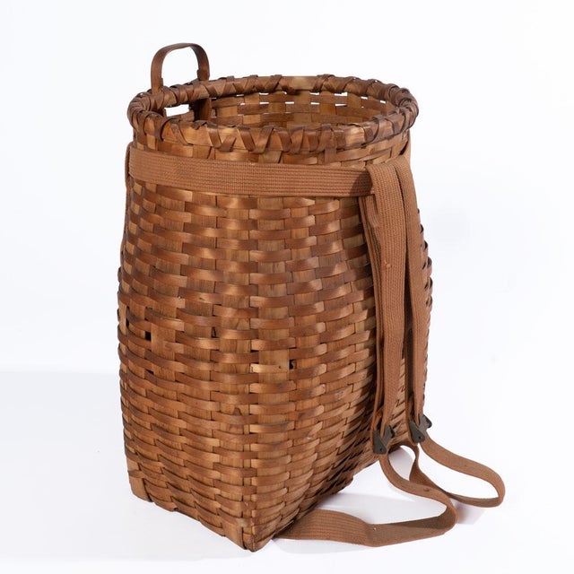 1940s Vintage Adirondack Pack Basket For Sale - Image 6 of 11