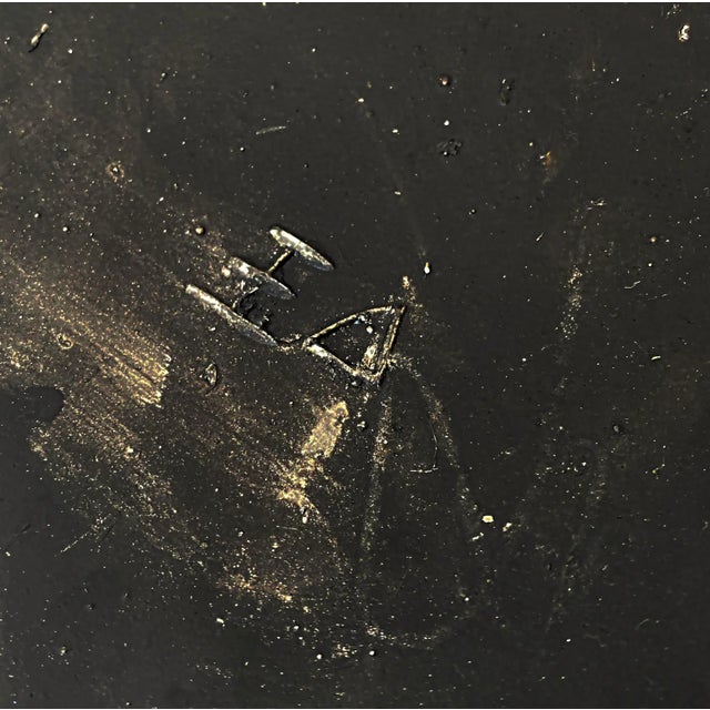 Giovanni Desimone Large Italian Pottery Vase, Abstract Gilt Patterns For Sale - Image 10 of 11