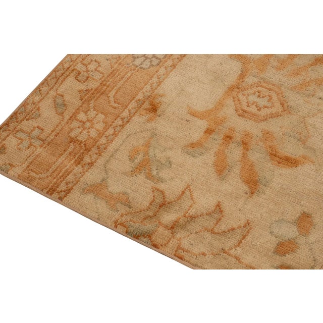 2010s Rug & Kilim’s Persian Sultanabad Style Runner With Orange & Blue Floral Pattern For Sale - Image 5 of 8