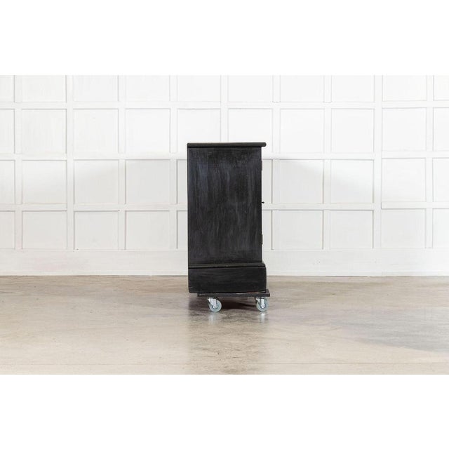 19th Century English Pine Ebonised Dresser Base, 1890s For Sale - Image 8 of 16