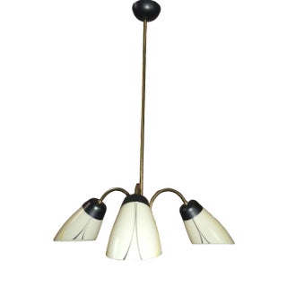 Ceiling Lamp in Glass, 1950s For Sale