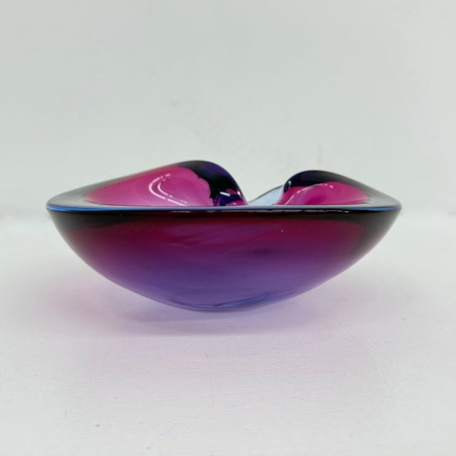 Pink Sommerso Murano Glass Bowls, 1970s, Set of 3 For Sale - Image 15 of 18