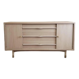 Vintage Organic Modern Sideboard | Solid Wood | Natural Finish For Sale
