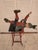 A very rare vintage pre mid century era folk art sculpture of a falling young figure . Absolutely a fine art vintage piece...