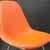 Chrome Wire Chair with White Seat Cover & Orange Base by Charles and Ray Eames for Herman Miller, 1965 For Sale - Image 6 of 10