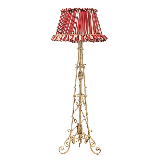 Wrought Iron Floor Lamp, 1950 For Sale - Image 11 of 11