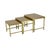 Vintage Nesting Tables in Brass and Copper, 1950s, Set of 3 For Sale - Image 4 of 13