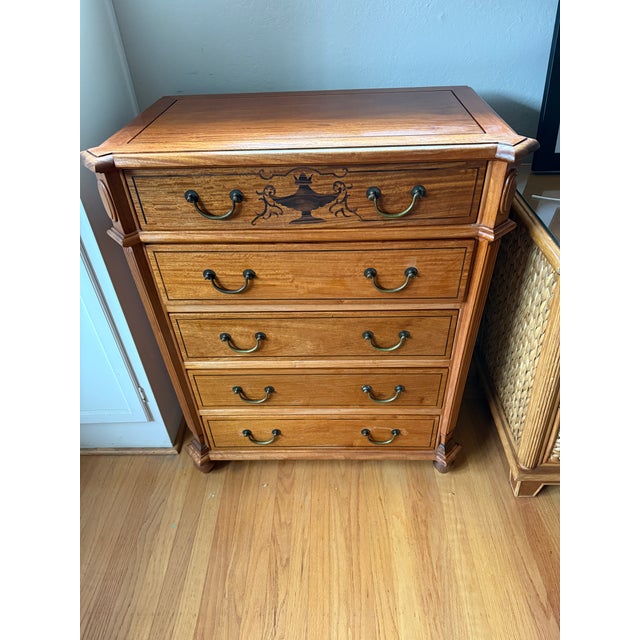Wood 1930s Bespoke Dresser With Architectural Corner Details For Sale - Image 7 of 12