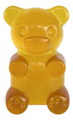 Custom-Made Acrylic Teddy Bear Sculpture After WhisBe on Lucite Base