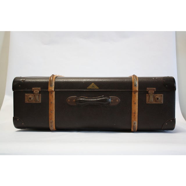 Antique German Suitcase Luggage Echt Vulkanfiber Chairish