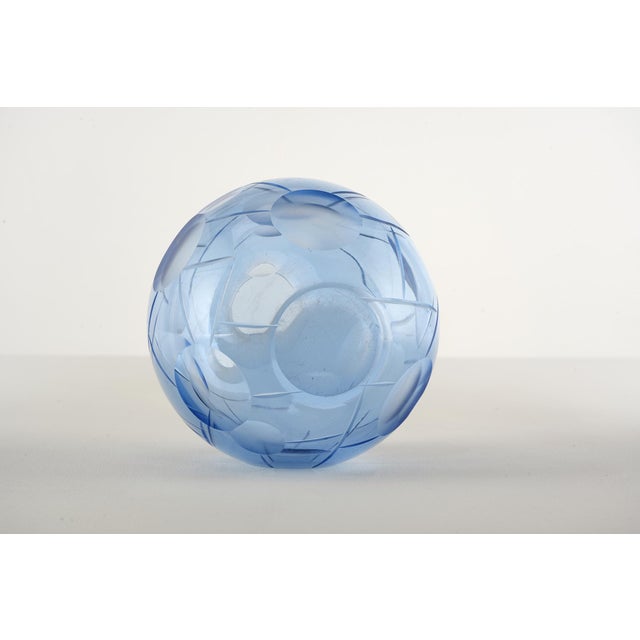 1930s Art Deco Vase by Vicke Lindstrand for Orrefors, 1930 For Sale - Image 5 of 8