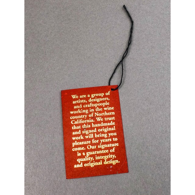 Tony Evans 1998 California Studio Raku Ceramic Art Pottery Monumental Vase For Sale - Image 9 of 11