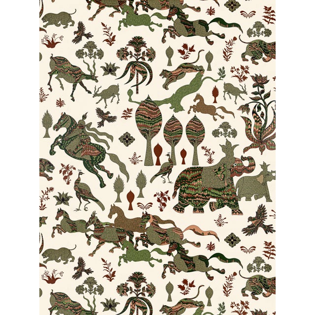 A fashionable twist on a far-off fairytale, Legends intertwines Medieval knights and Indian animals, decorated with an...