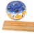 Vintage Italian Hand-Painted Blue & Yellow Floral Ceramic Flower Frog Bud Vase For Sale - Image 13 of 13