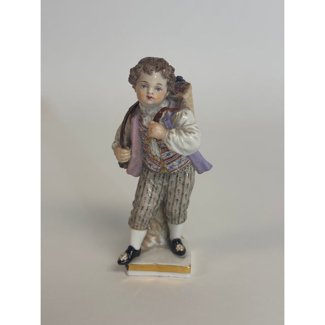 Meissen Figurine of Young Boy For Sale - Image 9 of 10