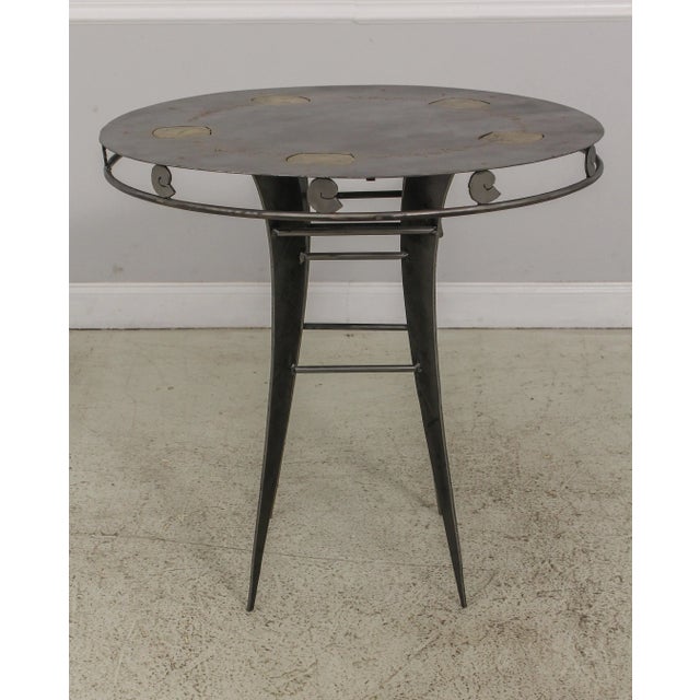 Paul Evans Inspired Modern Designed Brutalist Pub Table For Sale - Image 13 of 13