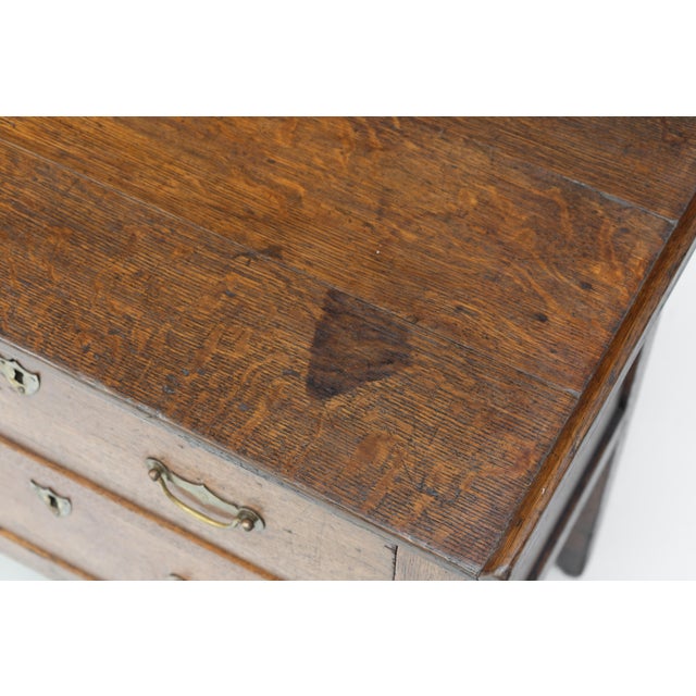 Brown Antique Two-Drawer Chest, 1800 For Sale - Image 8 of 10