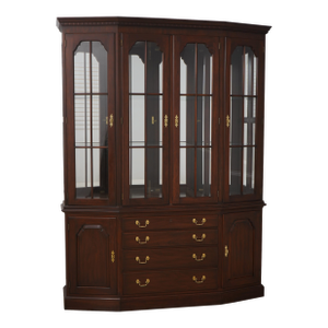 Henkel Harris Cherry Lighted China Cabinet