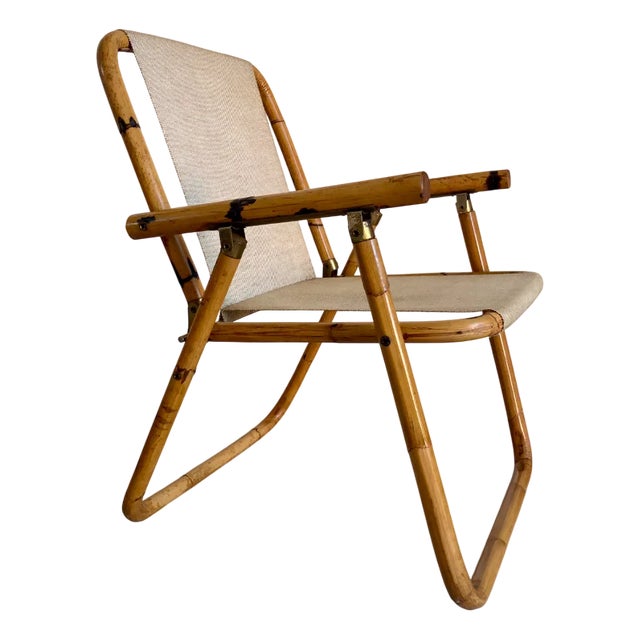 Vintage Italian Wicker Armchair, 1960s For Sale