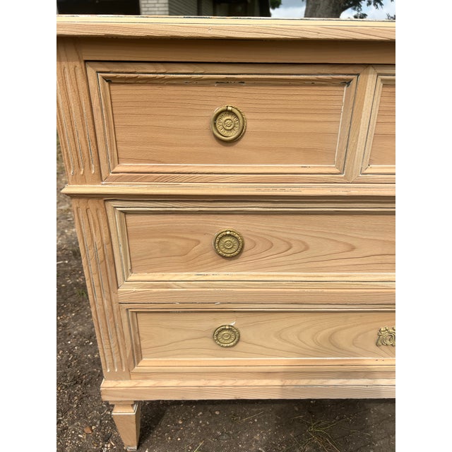 French 19th Century Louis XVI Bleached Walnut Chest of Drawers or Commode For Sale - Image 12 of 12